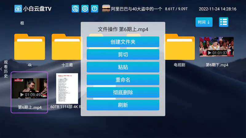 第三方阿里云盘:小白云盘TV1.5.8.1 & 蜗牛云盘 TV2.1.8/车机2.0.9